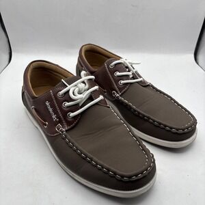 Akademiks Mens A-2622 Tan Mick Boat Boat Shoes Size 9M